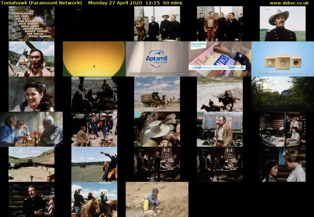 Tomahawk (Paramount Network) Monday 27 April 2020 12:15 - 13:15