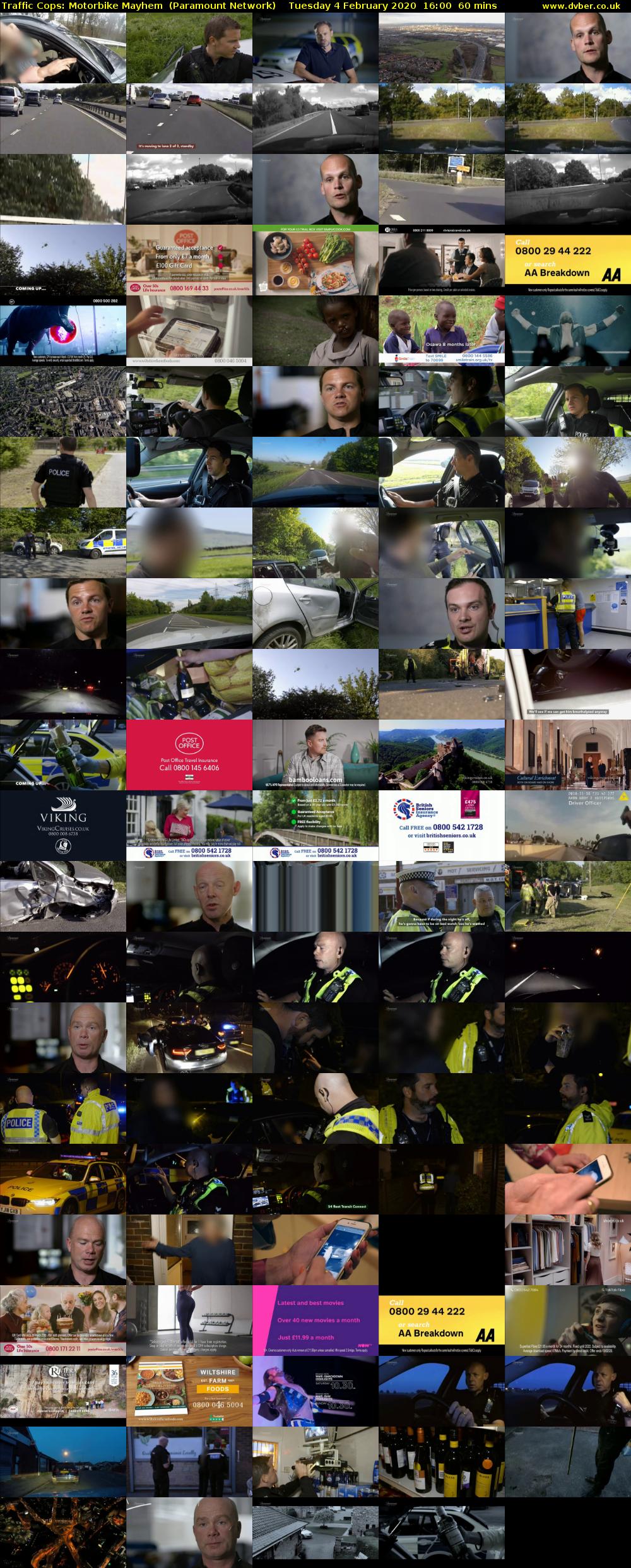Traffic Cops: Motorbike Mayhem  (Paramount Network) Tuesday 4 February 2020 16:00 - 17:00