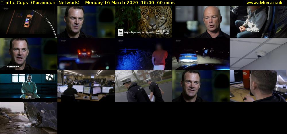 Traffic Cops  (Paramount Network) Monday 16 March 2020 16:00 - 17:00