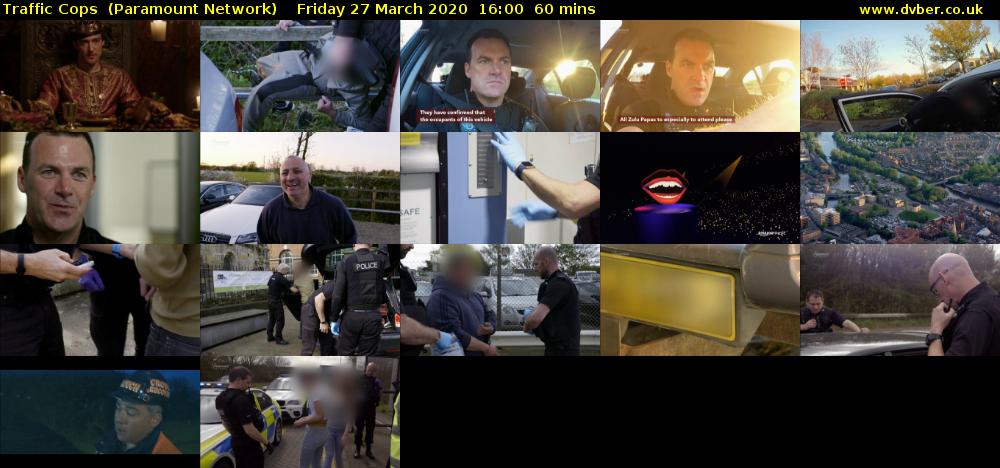 Traffic Cops  (Paramount Network) Friday 27 March 2020 16:00 - 17:00