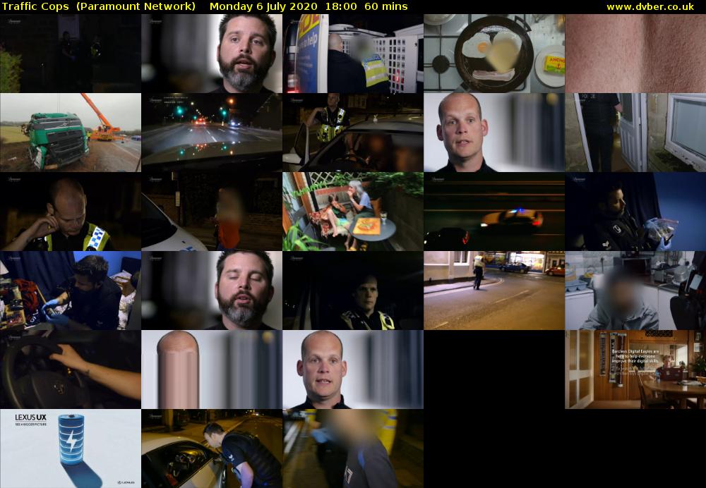 Traffic Cops  (Paramount Network) Monday 6 July 2020 18:00 - 19:00