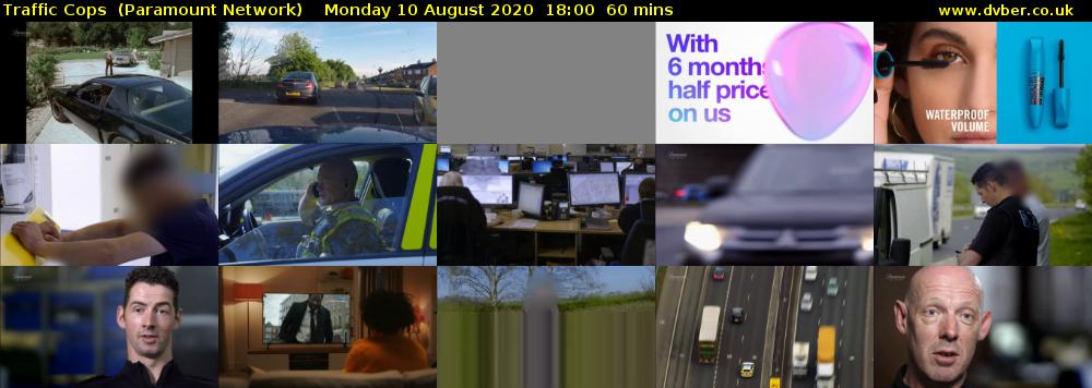 Traffic Cops  (Paramount Network) Monday 10 August 2020 18:00 - 19:00