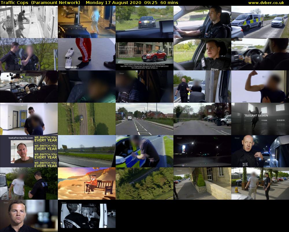 Traffic Cops  (Paramount Network) Monday 17 August 2020 09:25 - 10:25