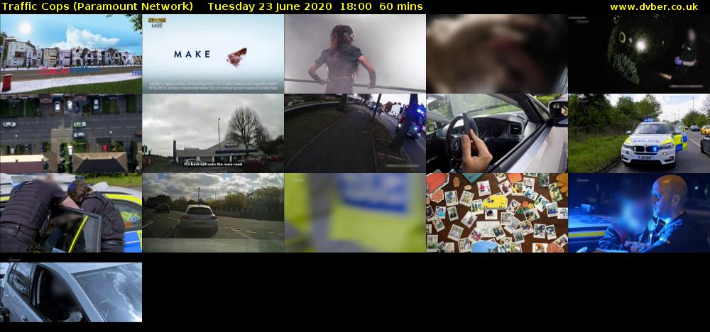 Traffic Cops (Paramount Network) Tuesday 23 June 2020 18:00 - 19:00