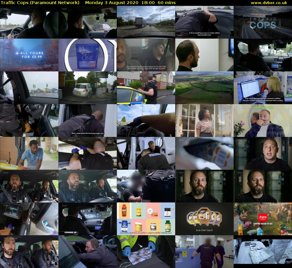 Traffic Cops (Paramount Network) Monday 3 August 2020 18:00 - 19:00