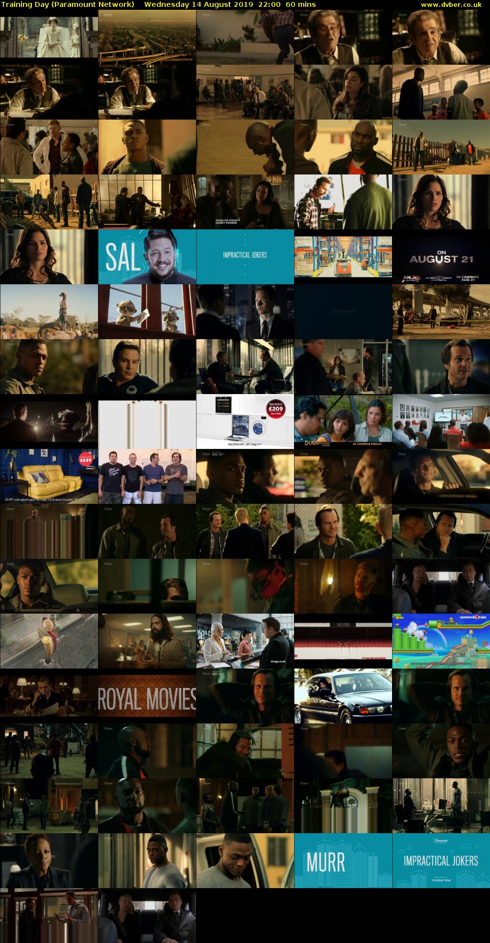 Training Day (Paramount Network) Wednesday 14 August 2019 22:00 - 23:00