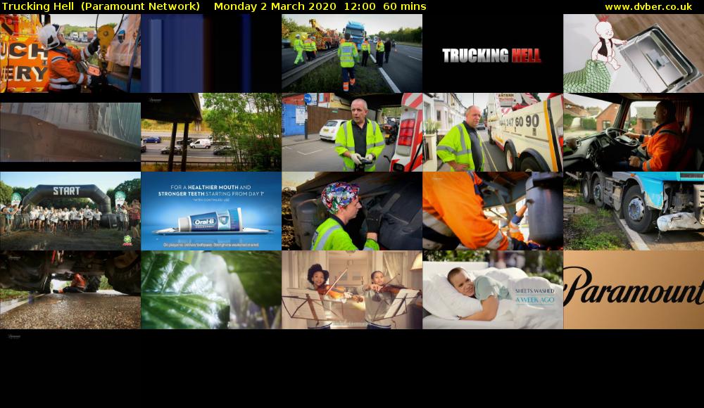 Trucking Hell  (Paramount Network) Monday 2 March 2020 12:00 - 13:00