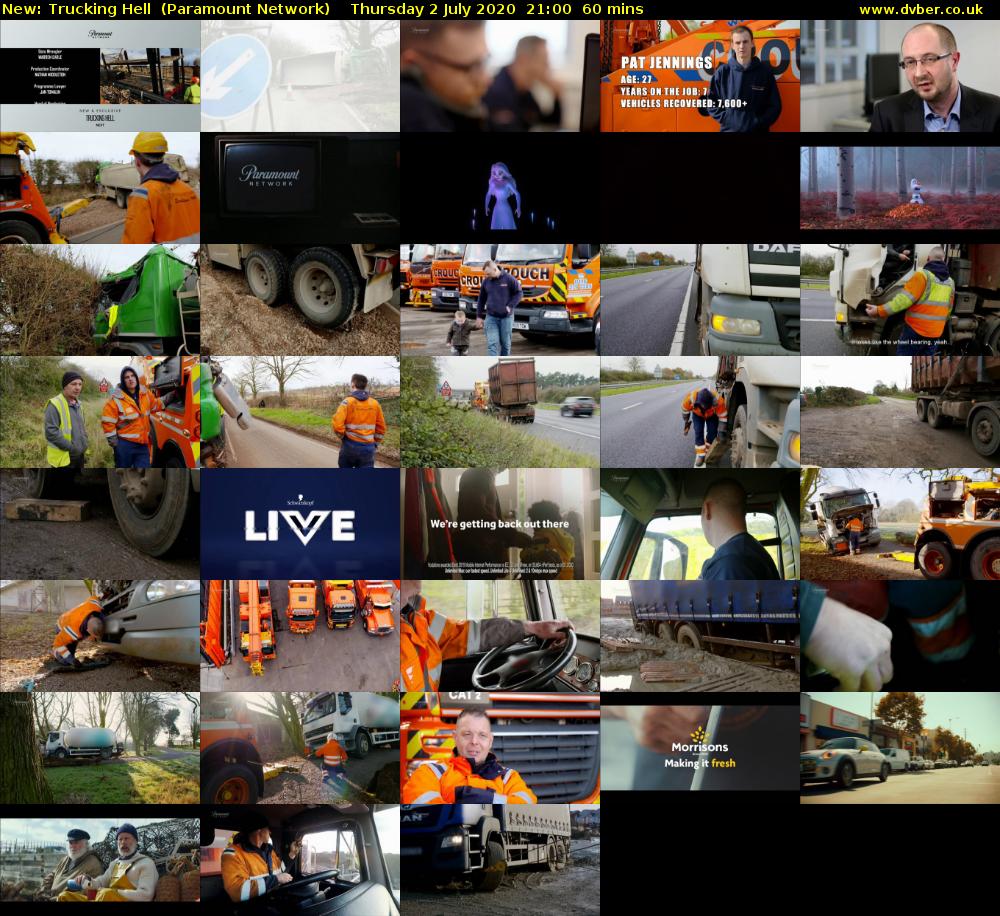 Trucking Hell (Paramount Network) Thursday 2 July 2020 21:00 - 22:00