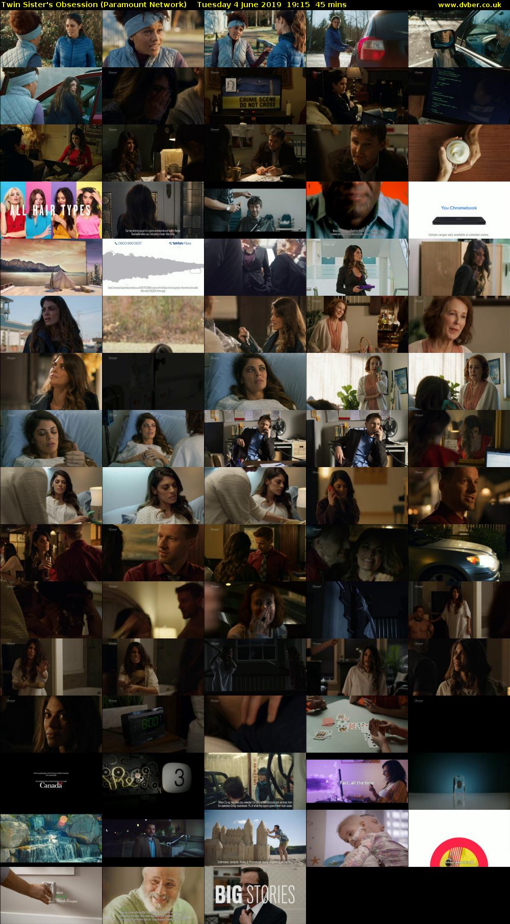 Twin Sister's Obsession (Paramount Network) Tuesday 4 June 2019 19:15 - 20:00