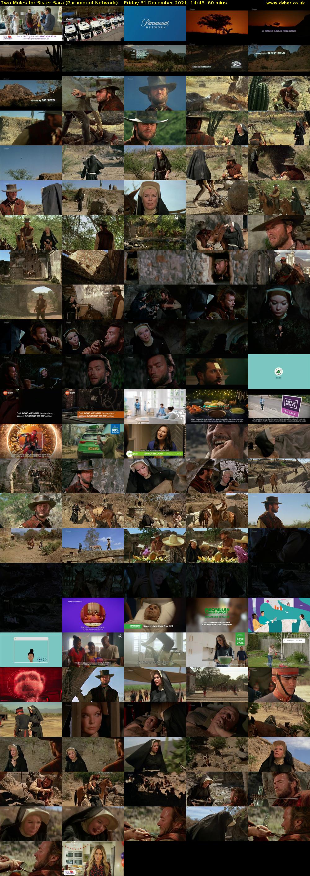 Two Mules for Sister Sara (Paramount Network) Friday 31 December 2021 14:45 - 15:45