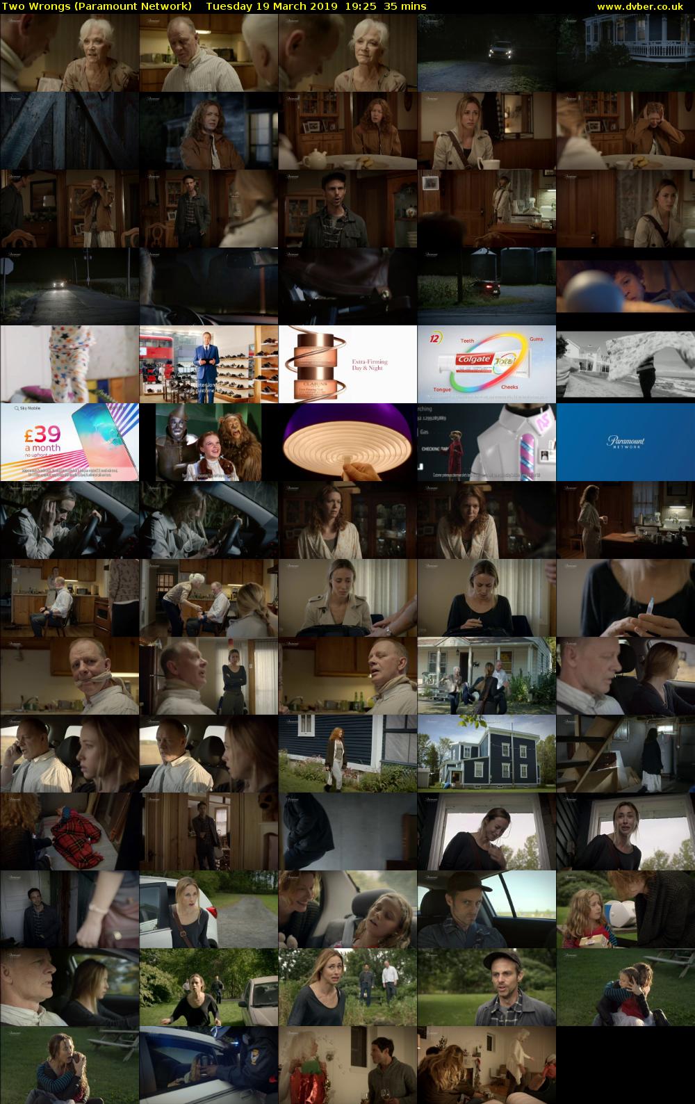 Two Wrongs (Paramount Network) Tuesday 19 March 2019 19:25 - 20:00