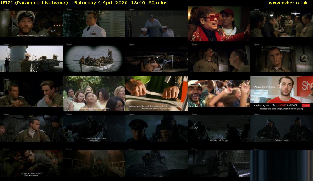 U571 (Paramount Network) Saturday 4 April 2020 18:40 - 19:40