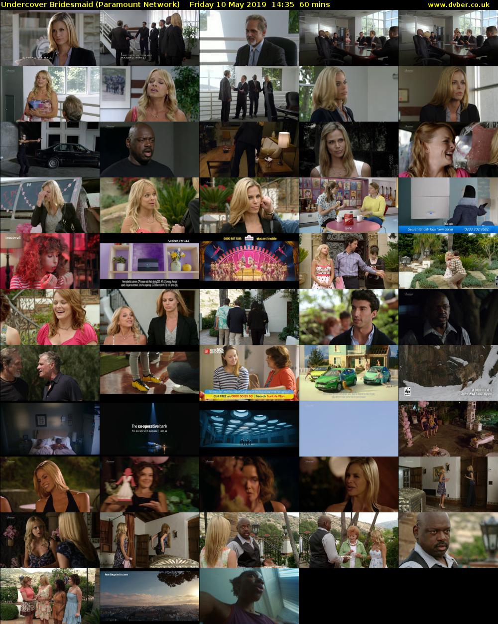 Undercover Bridesmaid (Paramount Network) Friday 10 May 2019 14:35 - 15:35