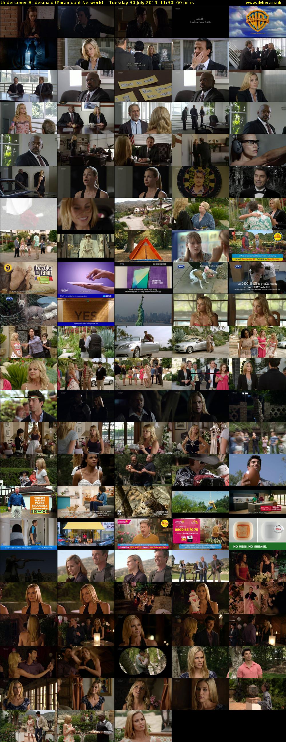 Undercover Bridesmaid (Paramount Network) Tuesday 30 July 2019 11:30 - 12:30