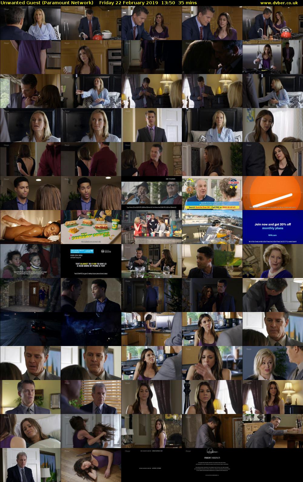 Unwanted Guest (Paramount Network) Friday 22 February 2019 13:50 - 14:25