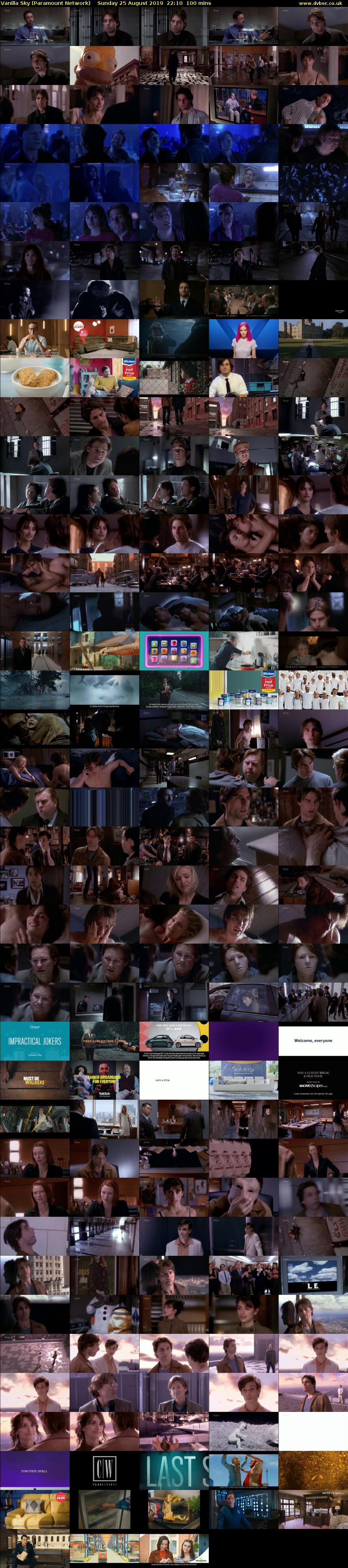 Vanilla Sky (Paramount Network) Sunday 25 August 2019 22:10 - 23:50