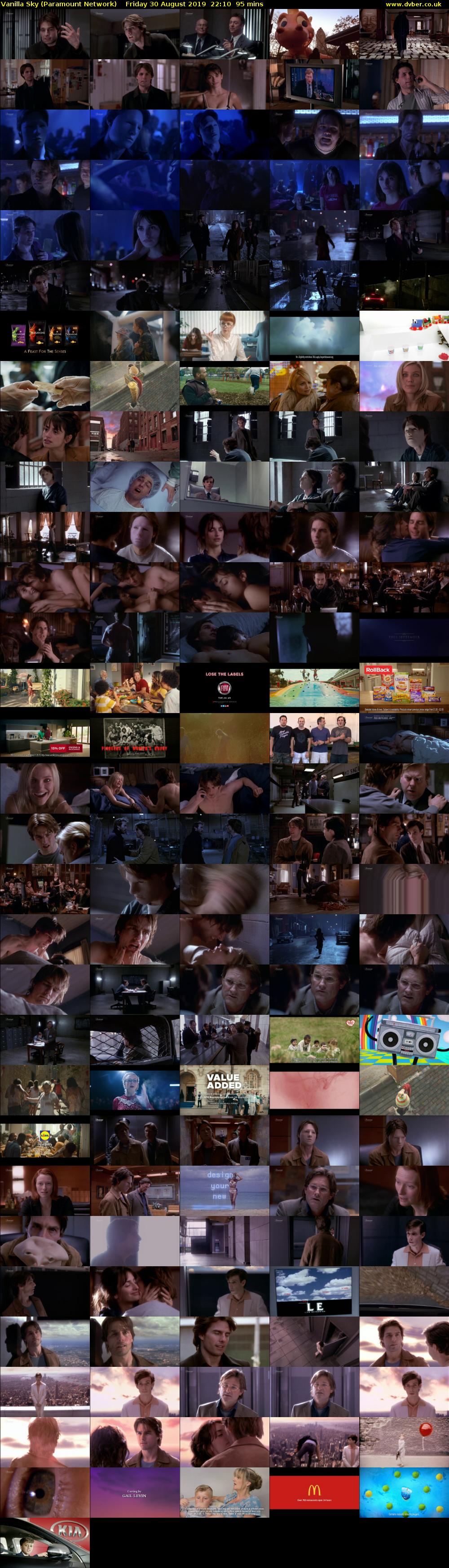 Vanilla Sky (Paramount Network) Friday 30 August 2019 22:10 - 23:45