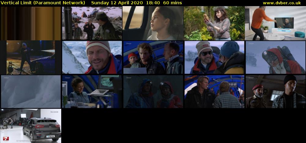 Vertical Limit (Paramount Network) Sunday 12 April 2020 18:40 - 19:40