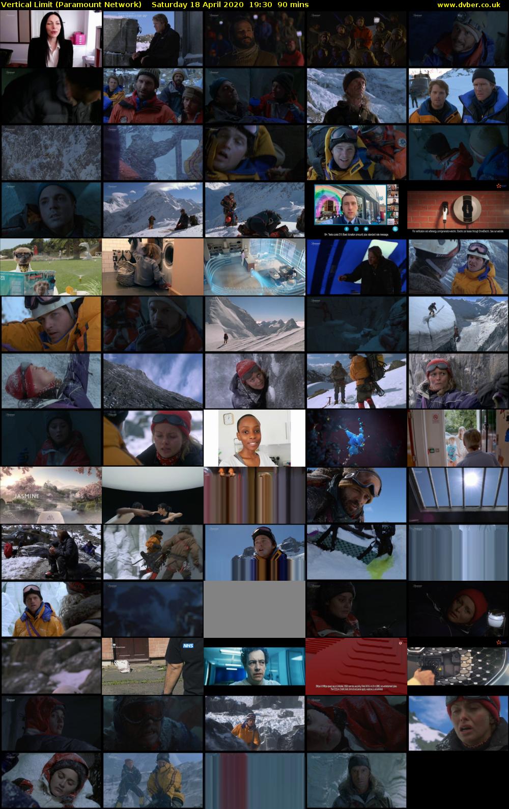 Vertical Limit (Paramount Network) Saturday 18 April 2020 19:30 - 21:00