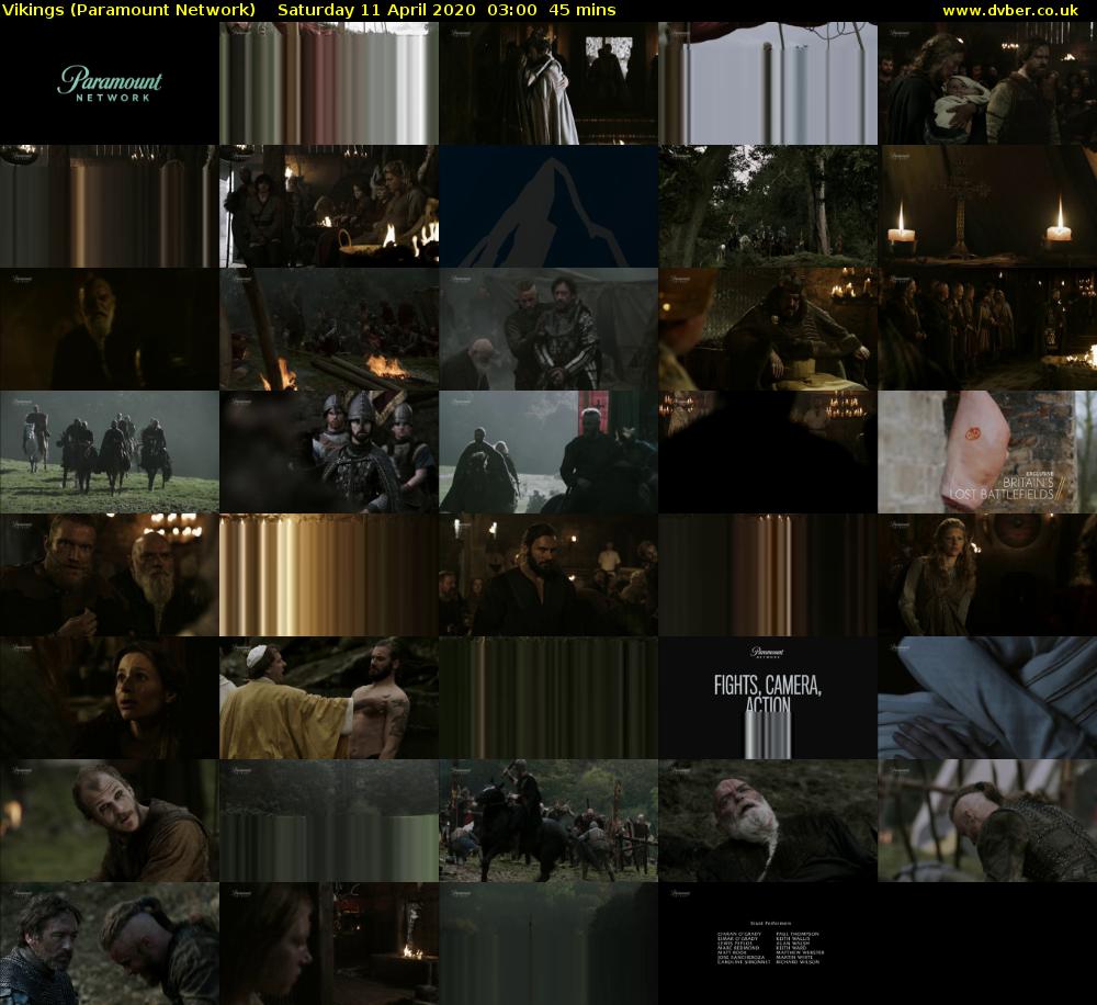 Vikings (Paramount Network) Saturday 11 April 2020 03:00 - 03:45