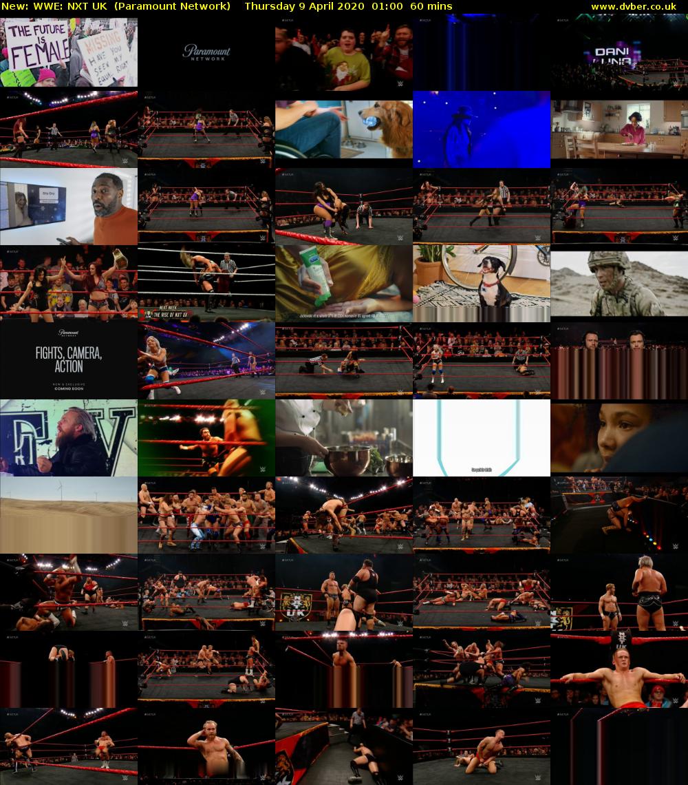WWE: NXT UK (Paramount Network) Thursday 9 April 2020 01:00 - 02:00