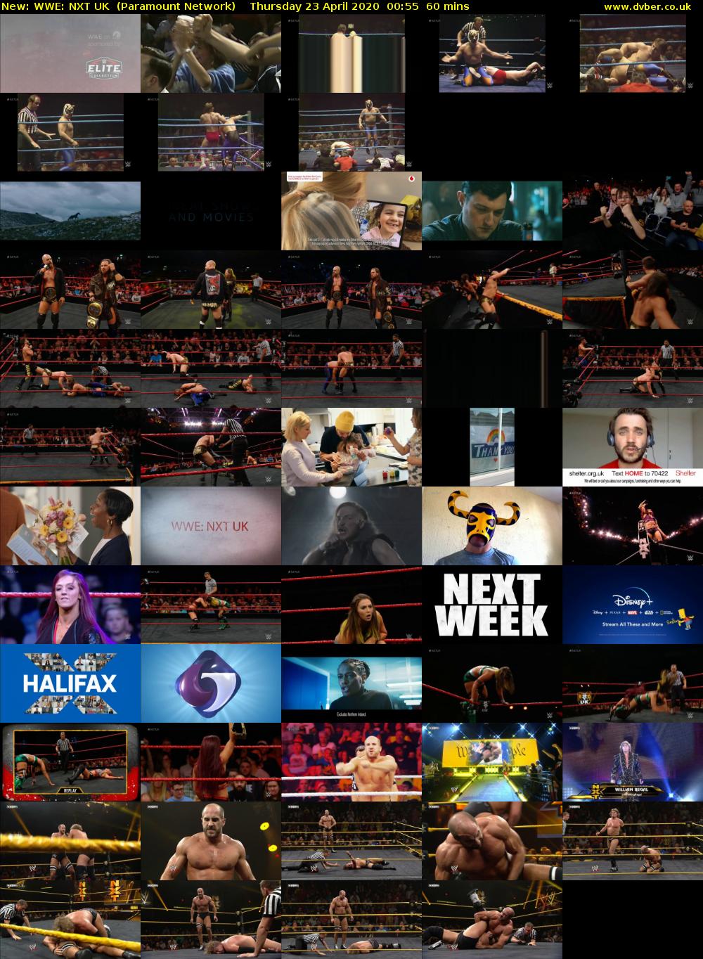WWE: NXT UK (Paramount Network) Thursday 23 April 2020 00:55 - 01:55