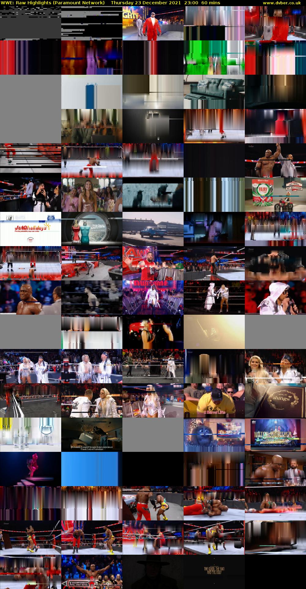 WWE: Raw Highlights (Paramount Network) Thursday 23 December 2021 23:00 - 00:00