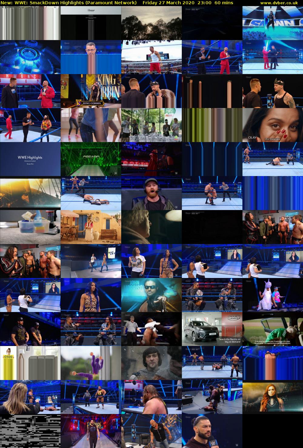 WWE: SmackDown Highlights (Paramount Network) Friday 27 March 2020 23:00 - 00:00