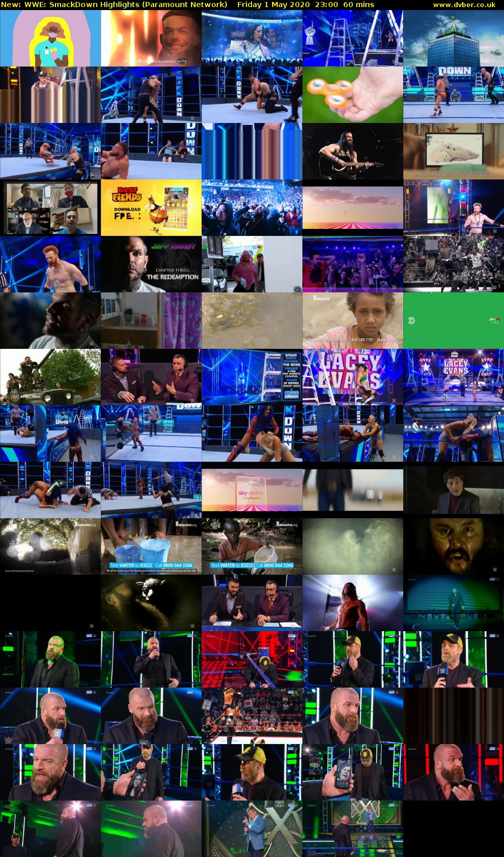 WWE: SmackDown Highlights (Paramount Network) Friday 1 May 2020 23:00 - 00:00
