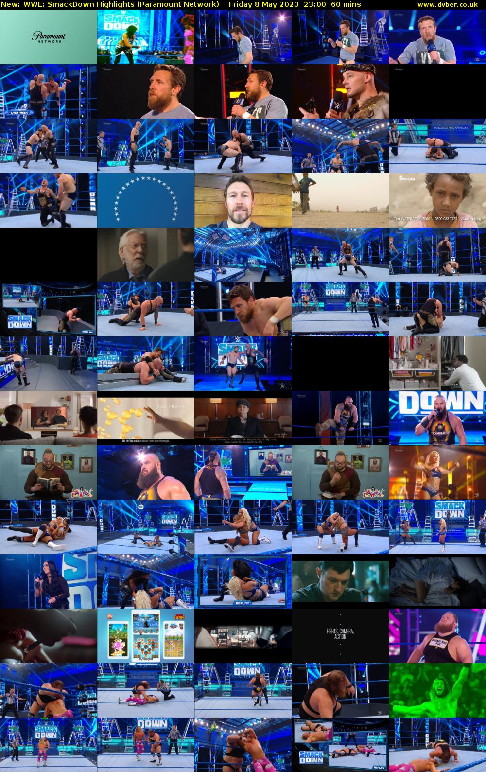 WWE: SmackDown Highlights (Paramount Network) Friday 8 May 2020 23:00 - 00:00