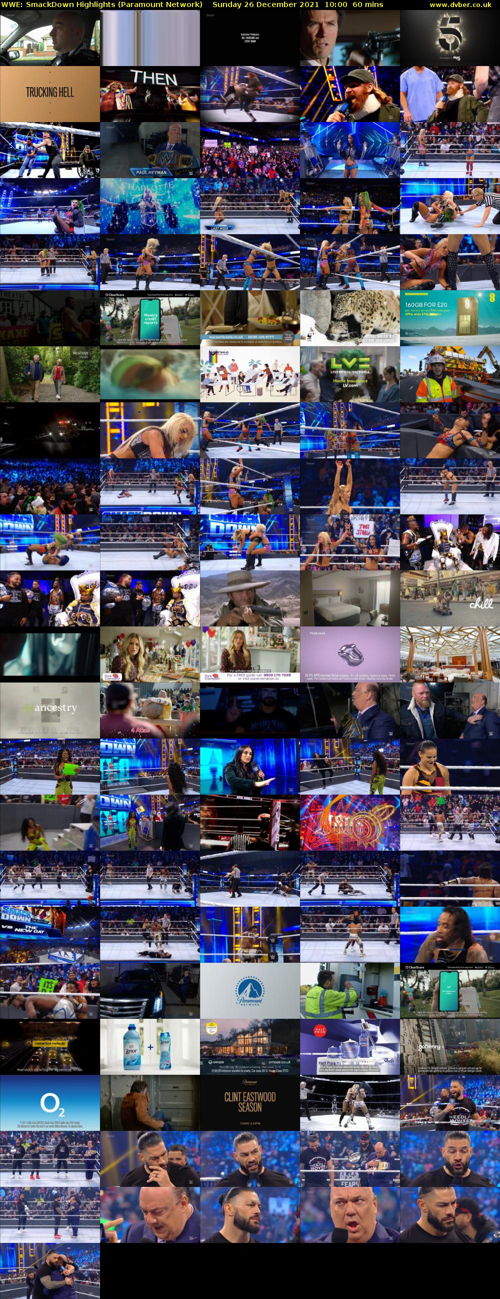 WWE: SmackDown Highlights (Paramount Network) Sunday 26 December 2021 10:00 - 11:00