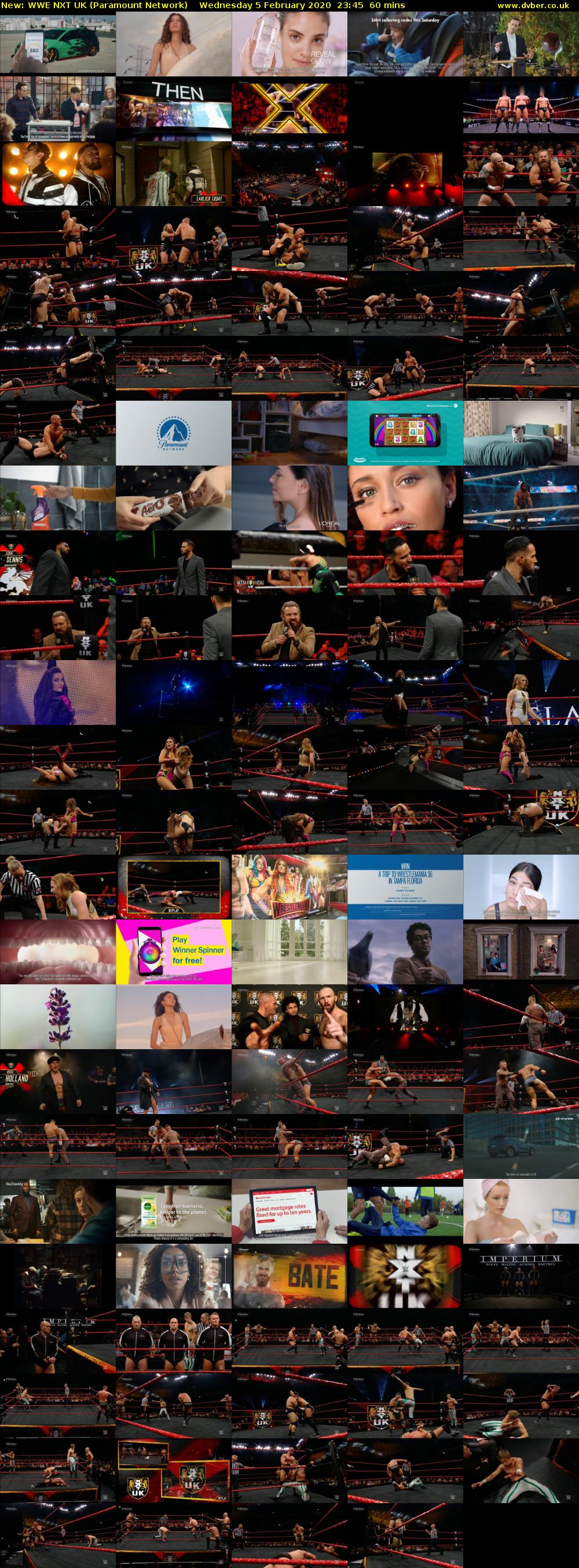 WWE NXT UK (Paramount Network) Wednesday 5 February 2020 23:45 - 00:45