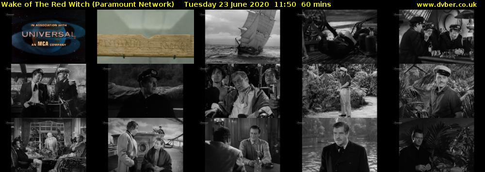 Wake of The Red Witch (Paramount Network) Tuesday 23 June 2020 11:50 - 12:50