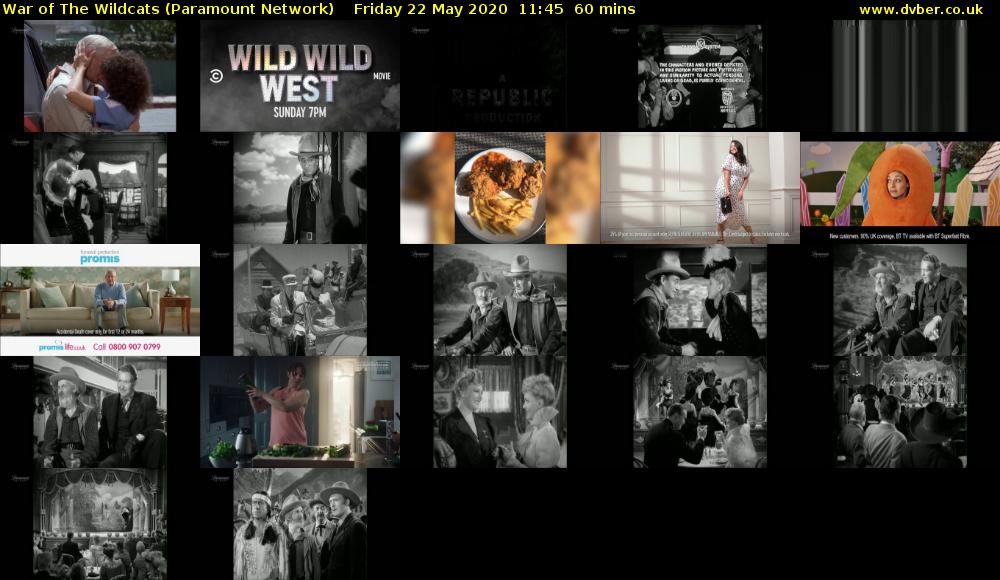 War of The Wildcats (Paramount Network) Friday 22 May 2020 11:45 - 12:45