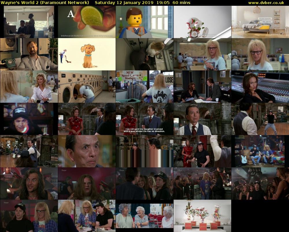 Wayne's World 2 (Paramount Network) Saturday 12 January 2019 19:05 - 20:05