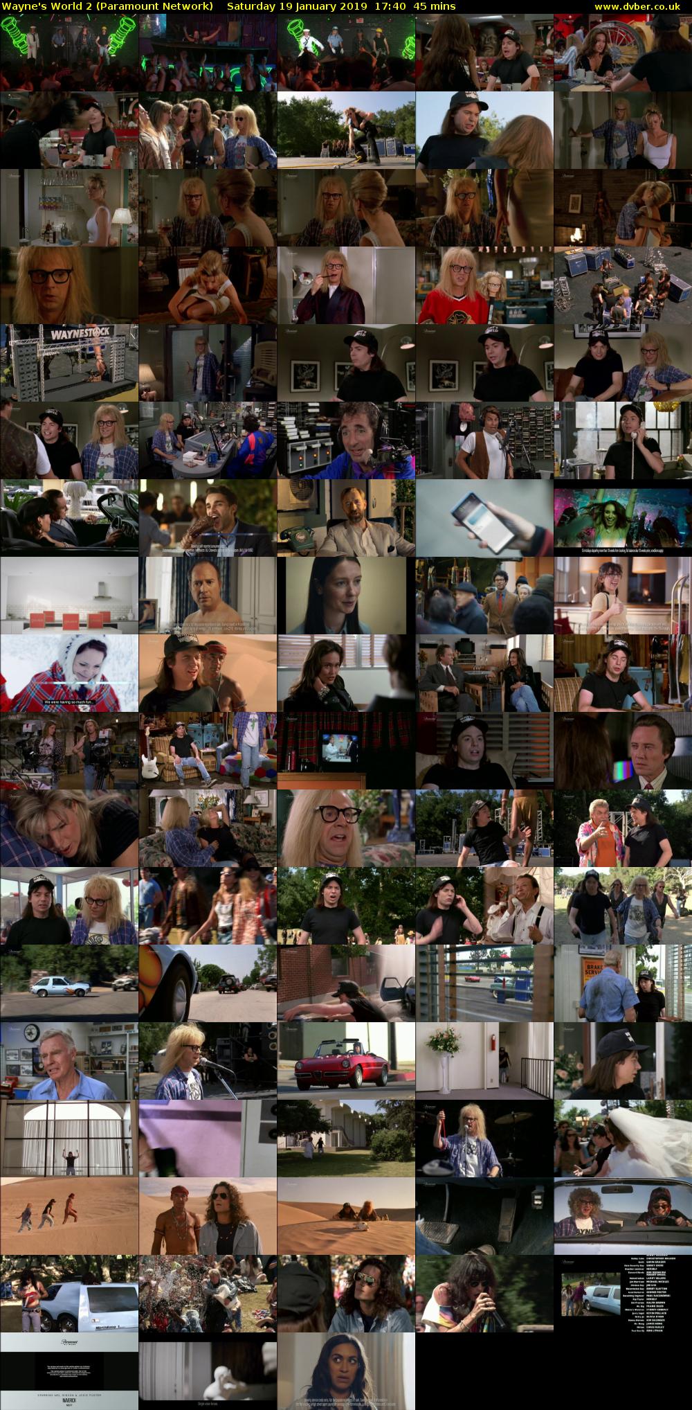 Wayne's World 2 (Paramount Network) Saturday 19 January 2019 17:40 - 18:25