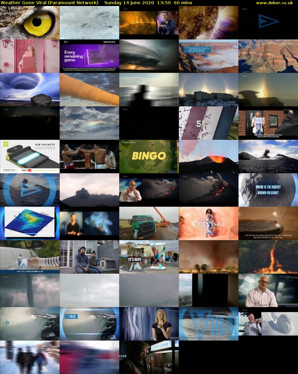 Weather Gone Viral (Paramount Network) Sunday 14 June 2020 13:50 - 14:50