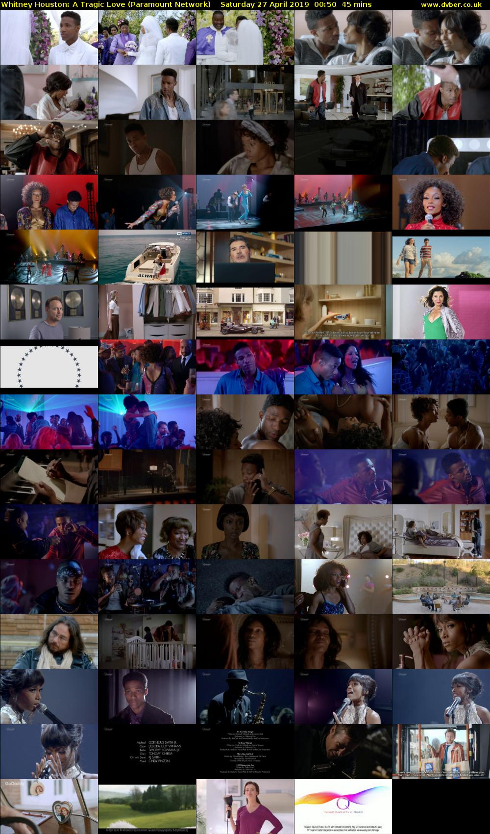 Whitney Houston: A Tragic Love (Paramount Network) Saturday 27 April 2019 00:50 - 01:35