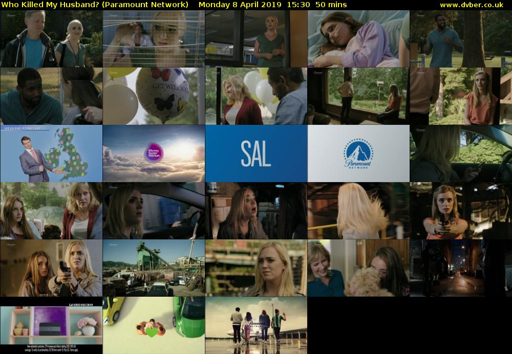 Who Killed My Husband? (Paramount Network) Monday 8 April 2019 15:30 - 16:20