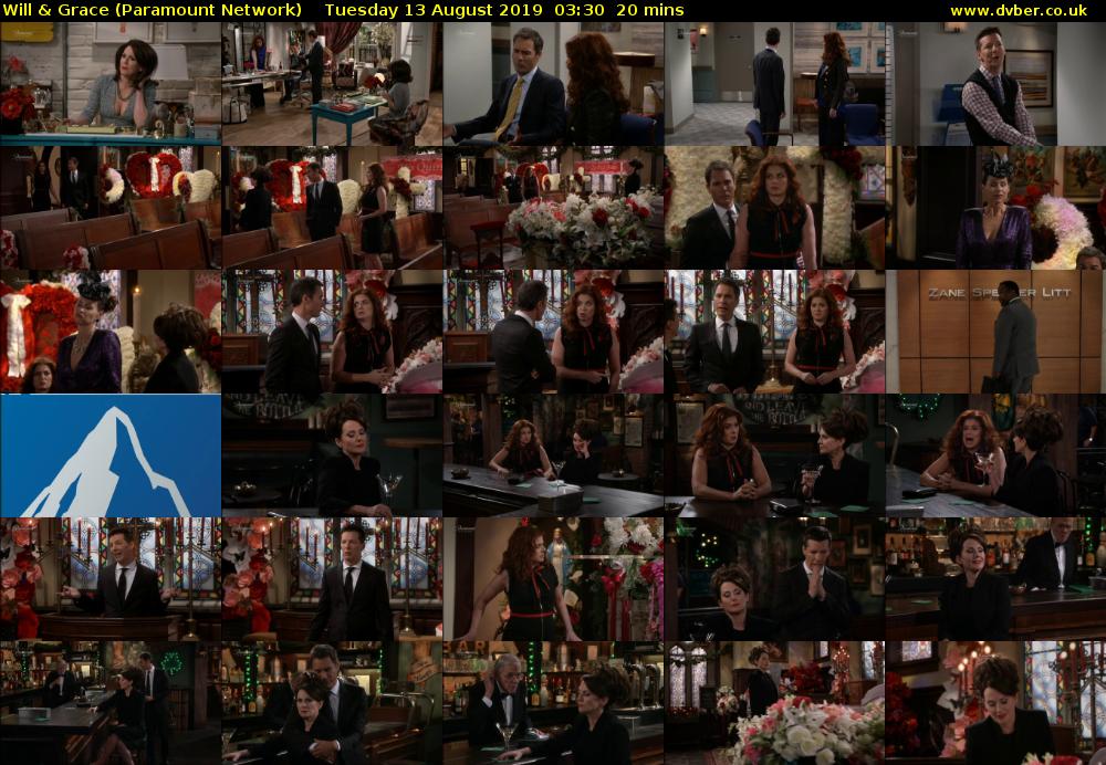 Will & Grace (Paramount Network) Tuesday 13 August 2019 03:30 - 03:50