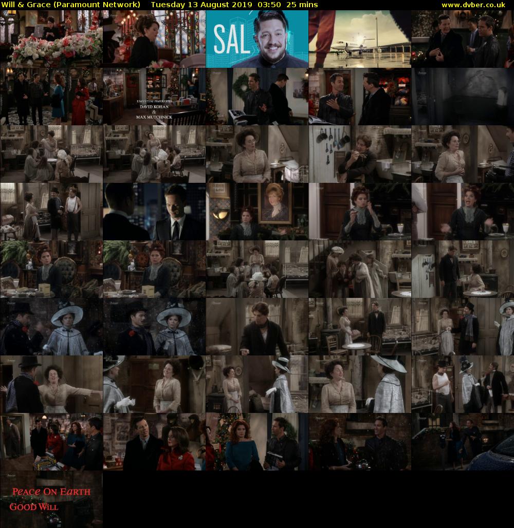 Will & Grace (Paramount Network) Tuesday 13 August 2019 03:50 - 04:15