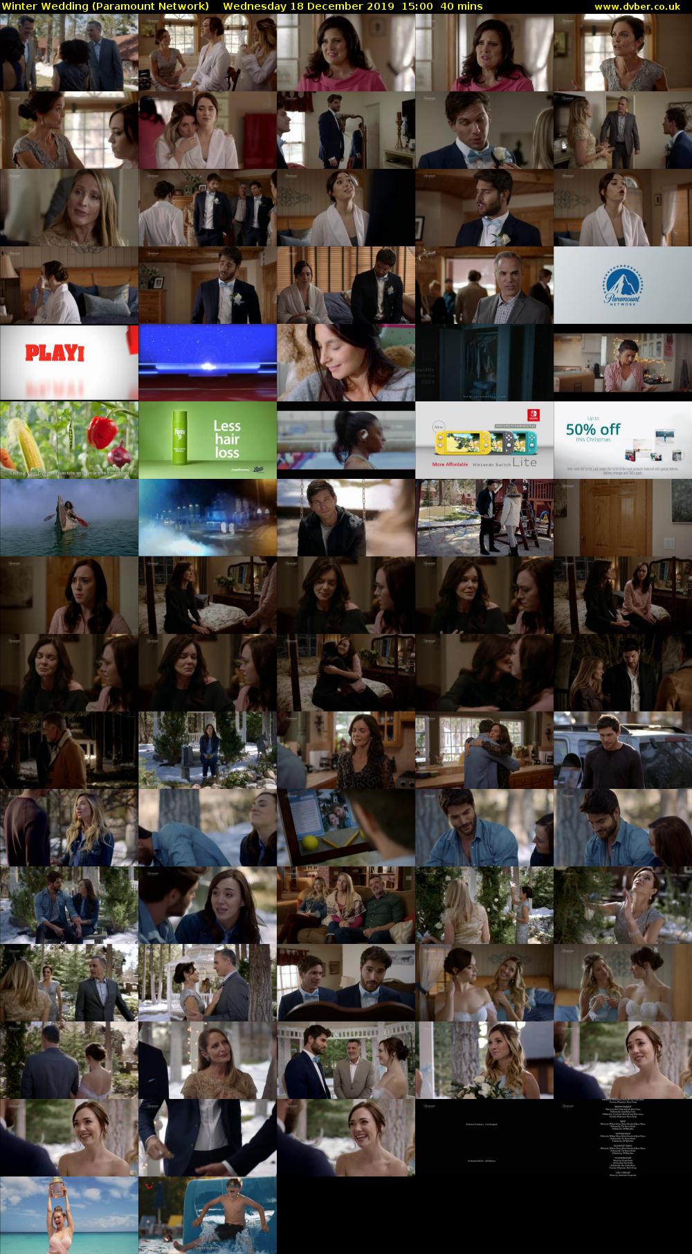 Winter Wedding (Paramount Network) Wednesday 18 December 2019 15:00 - 15:40