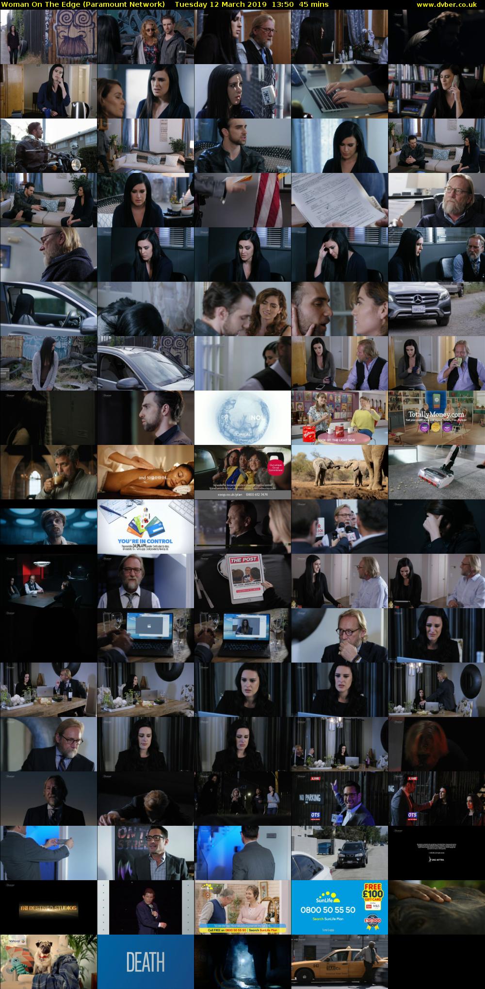 Woman On The Edge (Paramount Network) Tuesday 12 March 2019 13:50 - 14:35