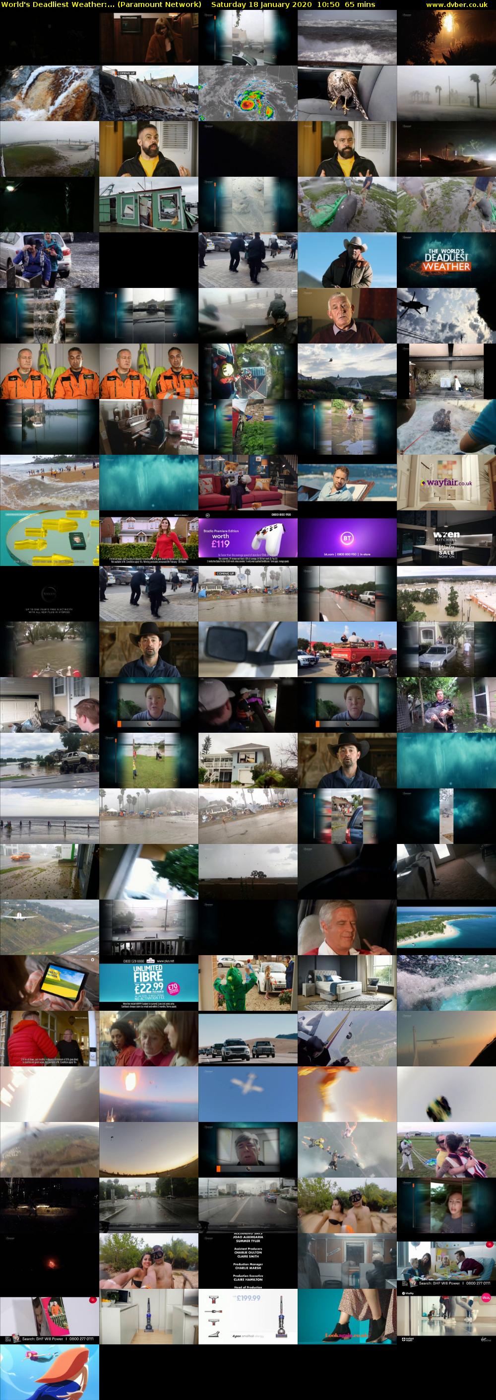 World's Deadliest Weather:... (Paramount Network) Saturday 18 January 2020 10:50 - 11:55