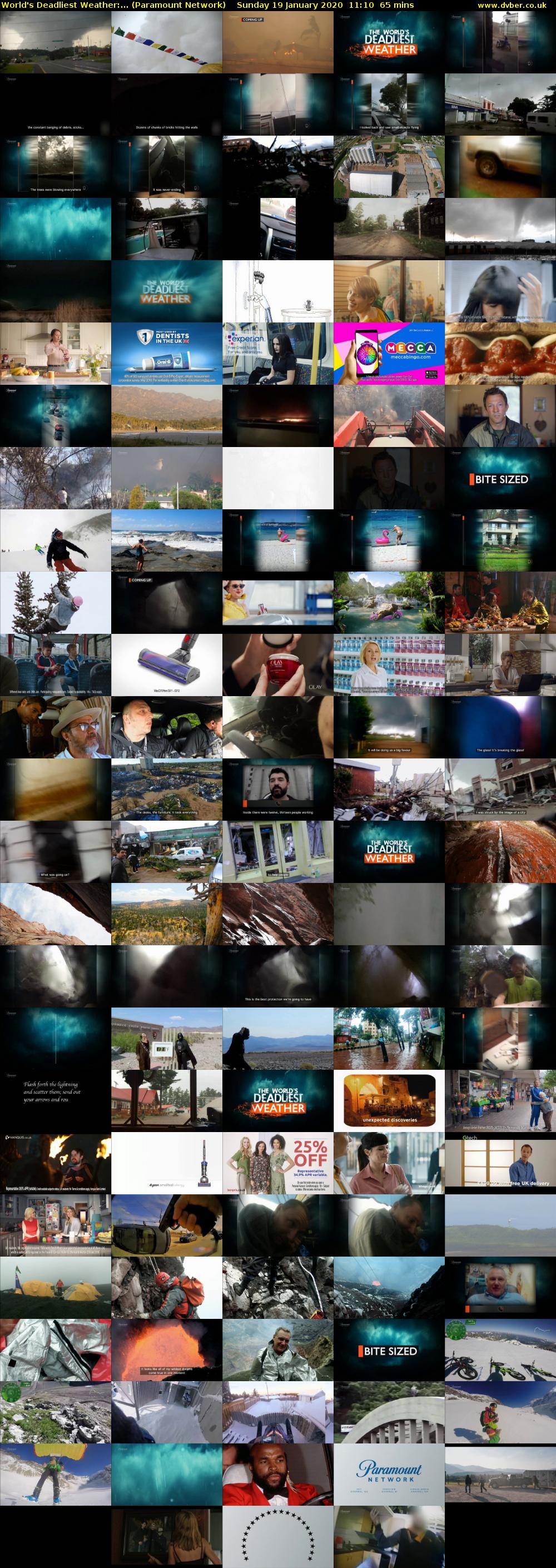 World's Deadliest Weather:... (Paramount Network) Sunday 19 January 2020 11:10 - 12:15