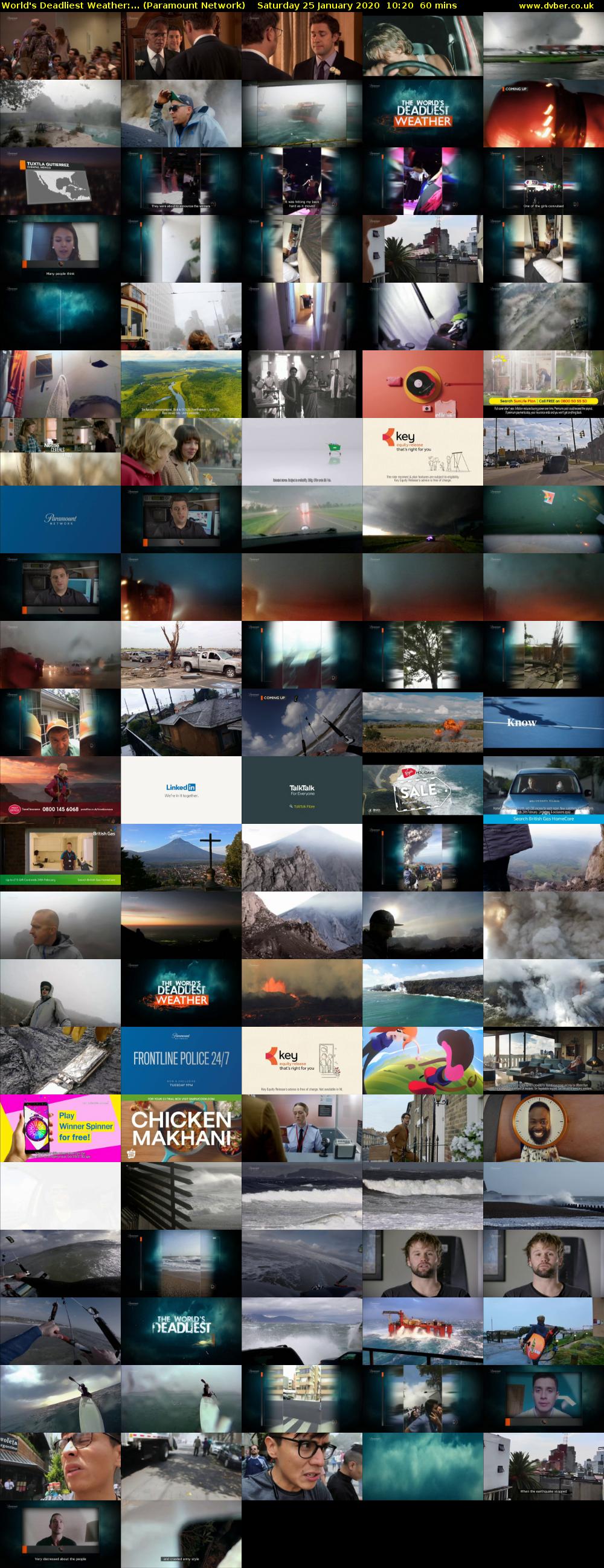 World's Deadliest Weather:... (Paramount Network) Saturday 25 January 2020 10:20 - 11:20