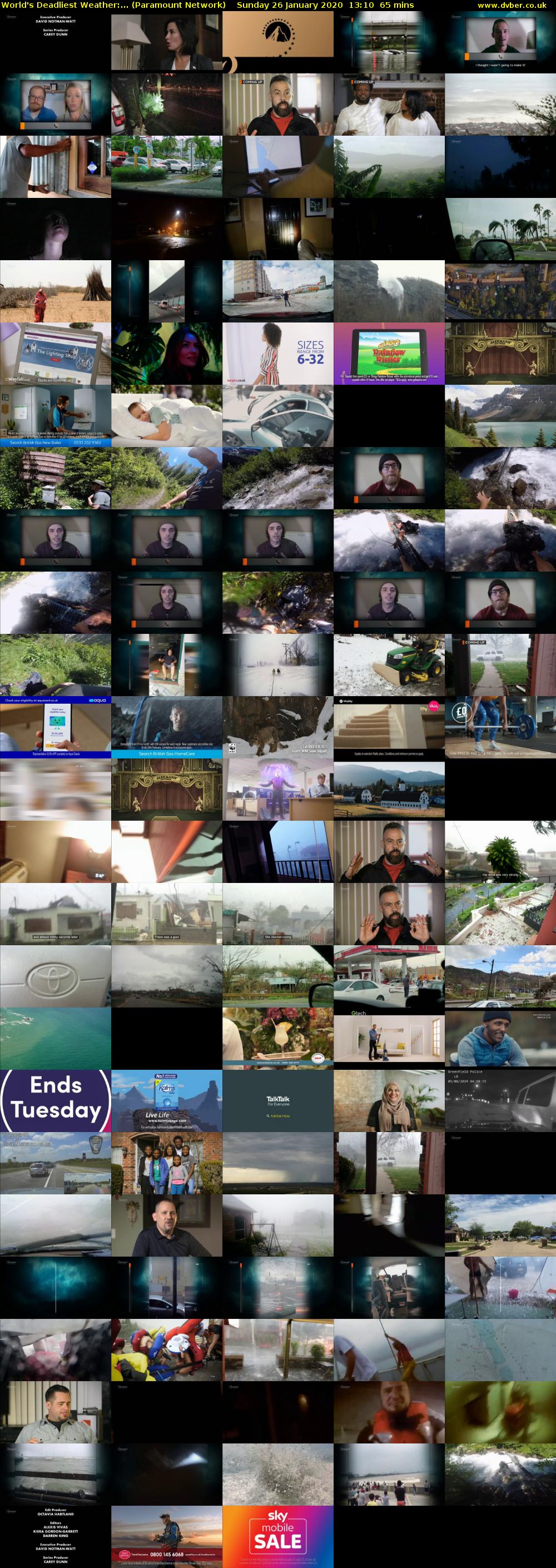 World's Deadliest Weather:... (Paramount Network) Sunday 26 January 2020 13:10 - 14:15