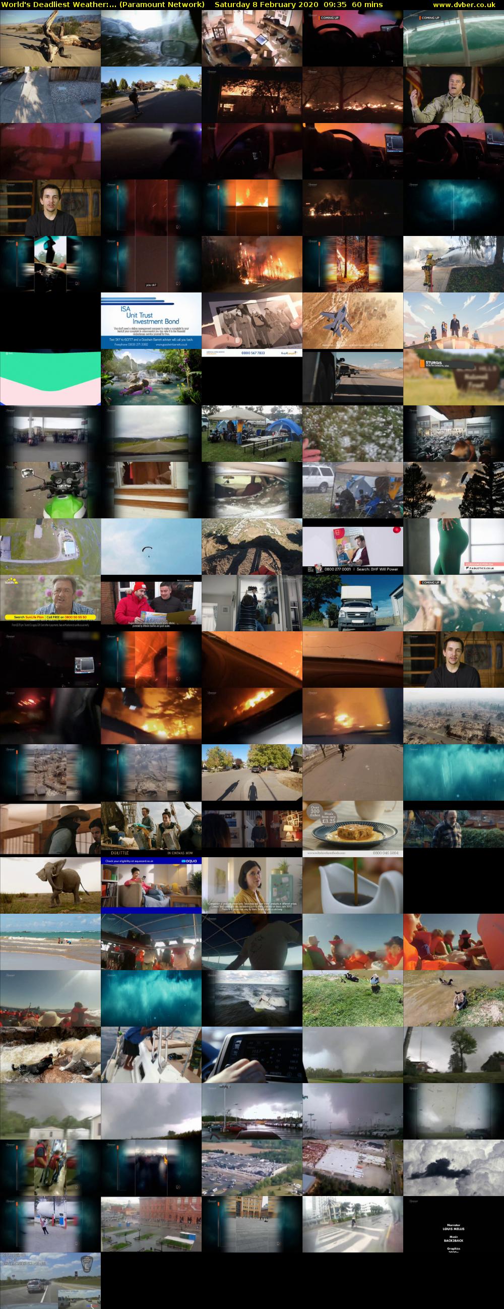 World's Deadliest Weather:... (Paramount Network) Saturday 8 February 2020 09:35 - 10:35