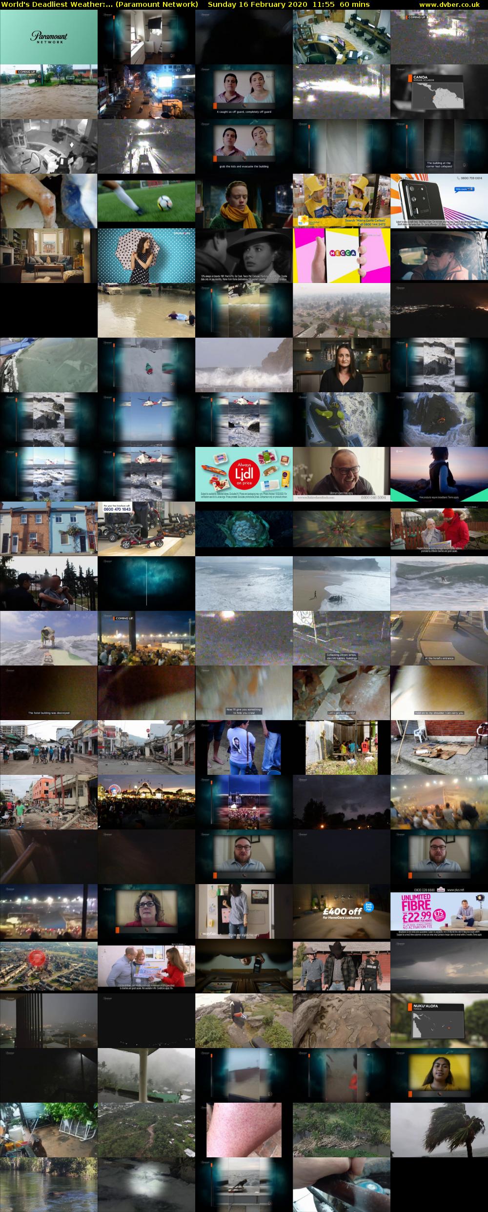 World's Deadliest Weather:... (Paramount Network) Sunday 16 February 2020 11:55 - 12:55