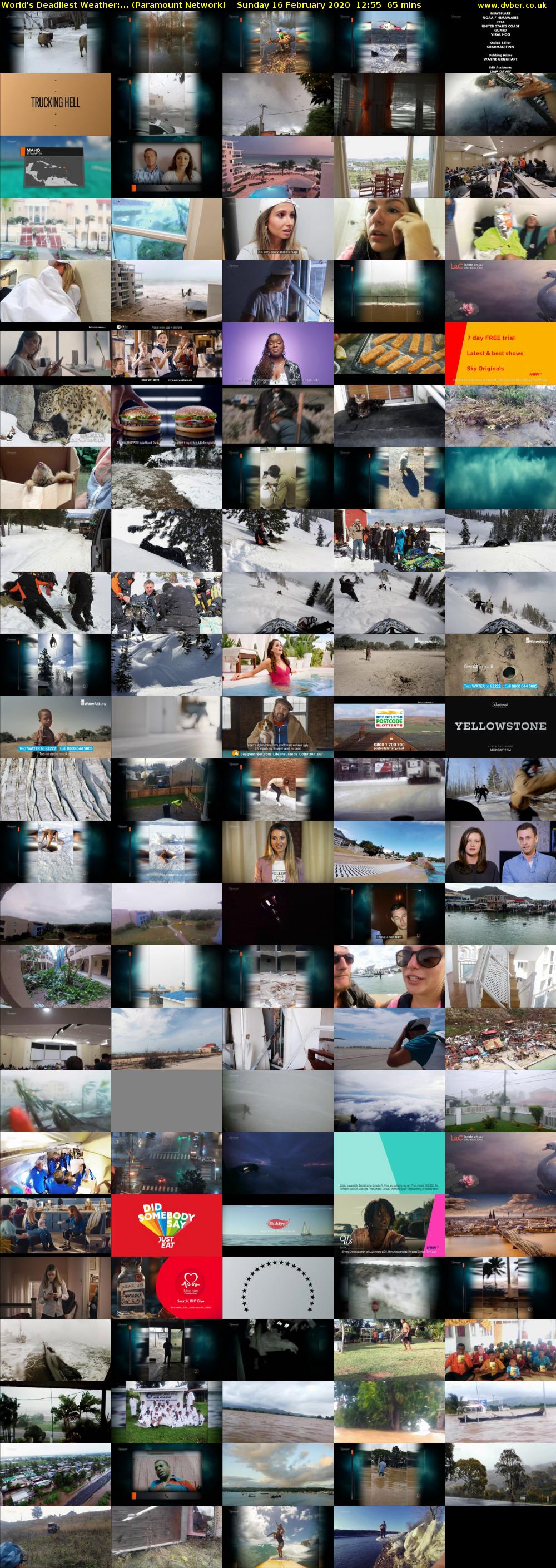 World's Deadliest Weather:... (Paramount Network) Sunday 16 February 2020 12:55 - 14:00